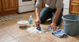 Skip The Vinegar: Easily Clean Floor Grout With 2 Kitchen Staples